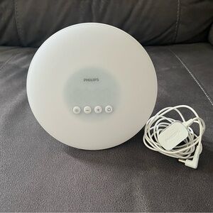 Philips White Wake-Up Light Alarm Clock